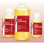 Huile camphr�e existe en 250 ml, 500 ml et 1 litre.