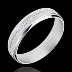Alliance archi or blanc 18 carats