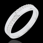 Alliance bel equilibre - or blanc 18 carats