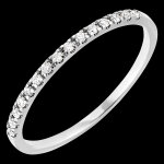 Alliance clesta - or blanc 18 carats et diamants