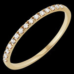 Alliance clesta - or jaune 18 carats et diamants