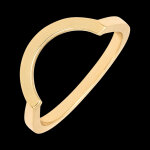 Alliance contour - or jaune 9 carats