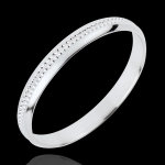 Alliance doux equilibre - or blanc 18 carats