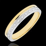 Alliance elgance diamants - or blanc et or jaune 18 carats