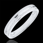 Alliance elgance - tout or blanc 9 carats
