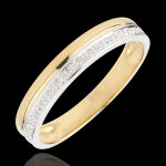 Alliance elgance - or blanc et or jaune 9 carats