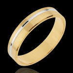 Alliance emmanuel - or blanc et or jaune 18 carats Alliance emmanuel - or blanc et or jaune 18 carats