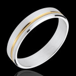 Alliance emmanuel - or blanc et or jaune 18 carats Alliance emmanuel - or blanc et or jaune 18 carats