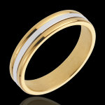Alliance esther i - or blanc et or jaune 18 carats Alliance esther i - or blanc et or jaune 18 carats