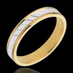 Alliance esther ii - or blanc et or jaune 18 carats Alliance esther ii - or blanc et or jaune 18 carats