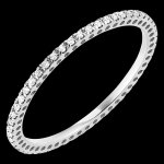 Alliance etincelle - or blanc 18 carats et diamants Alliance etincelle - or blanc 18 carats et diamants