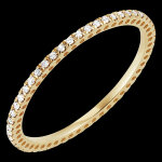 Alliance etincelle - or jaune 18 carats et diamants