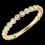 Alliance fleur de sel - or jaune 18 carats Alliance fleur de sel - or jaune 18 carats