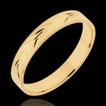 Alliance fraicheur - rameaux gravs - or jaune 18 carats