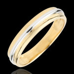 Alliance hélios - or blanc et or jaune 9 carats Alliance hélios - or blanc et or jaune 9 carats