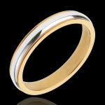 Alliance henri - or blanc et or jaune 18 carats