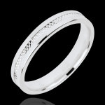 Alliance julia - or blanc 18 carats