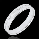 Alliance julius - or blanc 18 carats