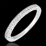 Alliance myriade - variation - or blanc 18 carats et diamants