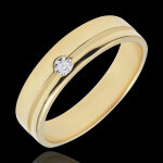 Alliance olympia diamant - moyen modle - or jaune 18 carats