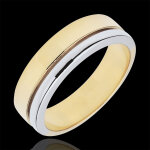 Alliance olympia - grand modle - bicolore - or blanc et or jaune 18 ca