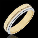 Alliance olympia - moyen mod�le - bicolore - or blanc et or jaune 9 car