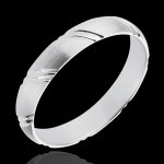 Alliance or blanc 18 carats scell�