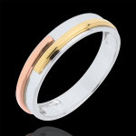 Alliance titan - 3 ors blanc - trois ors 18 carats Alliance titan - 3 ors blanc - trois ors 18 carats