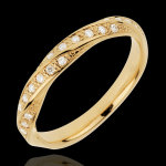 Alliance tresse précieuse - or jaune 18 carats Alliance tresse précieuse - or jaune 18 carats