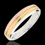Alliance trilogie eureka - trois ors 18 carats Alliance trilogie eureka - trois ors 18 carats