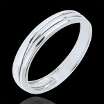 Alliance triya or blanc 18 carats