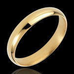 Alliance valse or jaune 18 carats