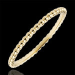 Anneau fleur de sel - or jaune 18 carats