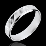 Anneau loft or blanc 18 carats