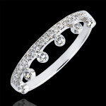 Bague abondance - majesté - or blanc 18 carats et diamants Bague abondance - majesté - or blanc 18 carats et diamants