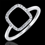 Bague abondance - nude - or blanc 18 carats et diamants