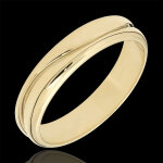 Bague amour - alliance homme or jaune 18 carats