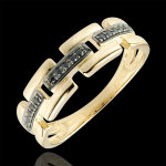 Bague clair obscur - chemin secret - petit modèle 18 carats Bague clair obscur - chemin secret - petit modèle 18 carats