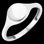 Bague clair obscur - chevalire artmis - or blanc 18 carats