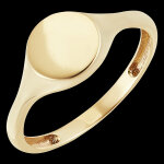 Bague clair obscur - chevalire artmis - or jaune 9 carats