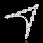 Bague cleopatre - or blanc 18 carats et diamants Bague cleopatre - or blanc 18 carats et diamants