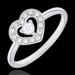 Heart tiphanie ring - 18 carat white gold Heart tiphanie ring - 18 carat white gold