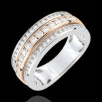 Bague constellation - voie lacte - diamant 0. 63 carat - 52 diamants -