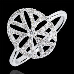 Bague destin�e - arabesque variation - or blanc 18 carats et diamants