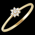 Bague eclosion - daisy - or jaune 18 carats et diamants Bague eclosion - daisy - or jaune 18 carats et diamants