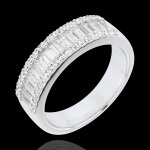 Bague f��rie - lumi�re infinie - 49 diamants : 1. 63 carats - or blanc