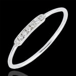 Bague de fian�ailles abondance - equillibrio - or blanc 18 carats et di