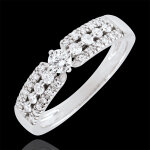 Bague de fianailles destine - mdicis - or blanc 18 carats - 0. 10 c