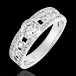 Bague de fiançailles destinée - philipine - or blanc 18 carats et diam Bague de fiançailles destinée - philipine - or blanc 18 carats et diam