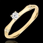 Bague de fiançailles jungle sacrée - diamant 0. 09 carat - or jaune bro Bague de fiançailles jungle sacrée - diamant 0. 09 carat - or jaune bro